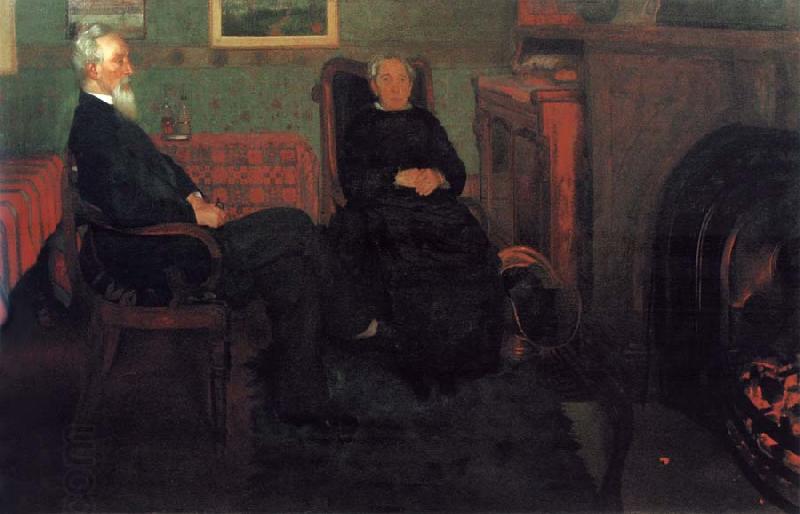 William Stott of Oldham Portrait of My Father and Mother
